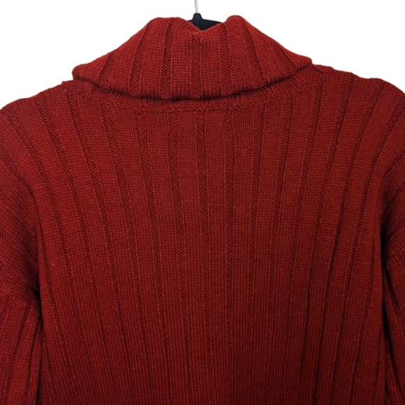 Lord & Taylor Petite Red Cowl Neck Sweater 🔥 - Picture 6 of 9